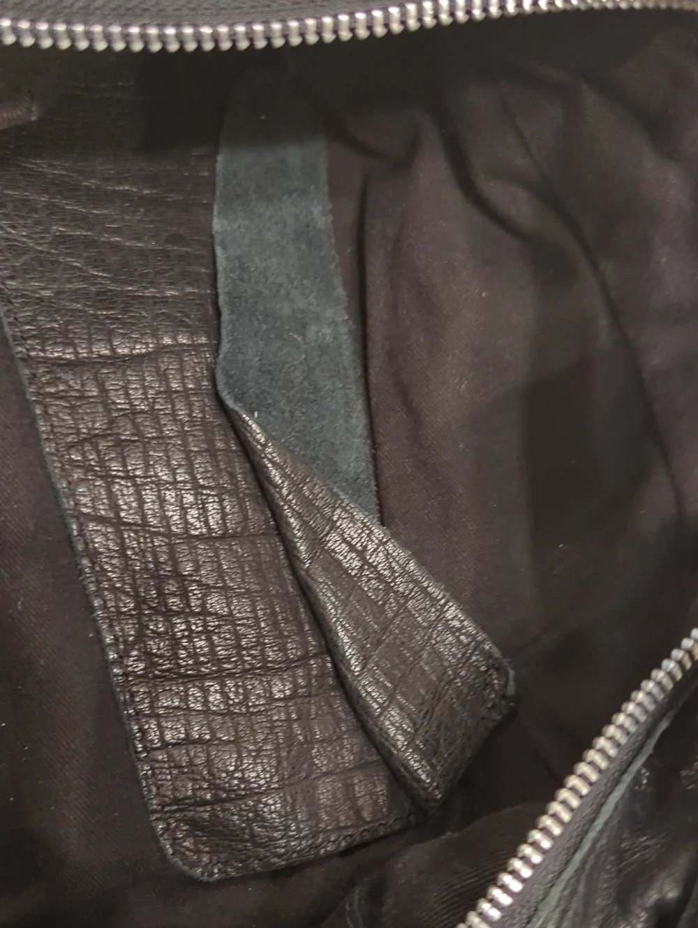 Nunoo Mia Washed Black Leather Crossbody Messenger Bag